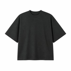 Custom 270G Heavyweight 96%+ Cotton T Shirt OEM ODM Oversized Unisex Crew Neck Blank Short Sleeve <b>Tee</b> with Logo - Product Image 1