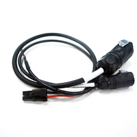 Disesuaikan 2-Pin konektor bulat adaptor udara untuk MC4 LP20 PVC terisolasi LED layar kabel perakitan tali pengaman