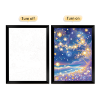 Lampe de nuit LED 3D Periphery Seraphine Photo, design moderne, cadre en bois avec animation, art mural pour la décoration de la maison ou comme cadeau