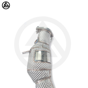 Tuyau de descente CSZ de haute qualité 200 cellules pour BMW <span class=keywords><strong>335i</strong></span> E90/E91/<span class=keywords><strong>E92</strong></span>/E93 N54 tuyau de descente avec tuyaux d'échappement de réglage de bouclier thermique - Product Image 5