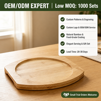 Sous-plat en bambou isolant thermique, tapis de table en bois résistant à la chaleur, support de pot, dessous de verre pour cuisine et table à manger, logo personnalisé
