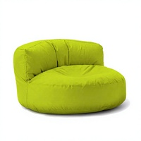 Fauteuil pouf japonais pliable confortable Hengwuman en tissu Oxford avec housse amovible sans rembourrage - Canapé promotionnel pour dortoir