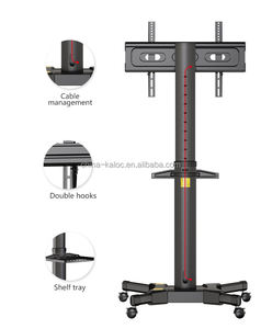 KALOC AF70-Soporte de Tv Móvil para Pantalla de Hospital, Soporte de Tv Móvil de Suelo Giratorio, Altura Ajustable, 32-65 - Product Image 1
