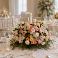 Boule de fleurs artificielles en soie de haute qualité T-FT200, faite à la main, 50, 60, 70 cm, colorée, centre de table pour décoration de mariage