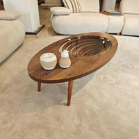 Table à thé originale en bois massif, pour salon, maison, créative