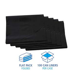 ถุงขยะอุตสาหกรรมสีดำ Boardwalk 60 แกลลอน หนา 1.7 มิล ขนาด 38 x 58 นิ้ว ความหนาแน่นต่ำ บรรจุ 100 ใบ/กล่อง สำหรับถุงขยะในครัวเรือน - Product Image 3