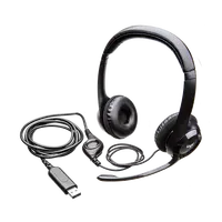 Logitech H390 cable ordenador auriculares con reducción de ruido plegable micrófono con auricular Control de volumen