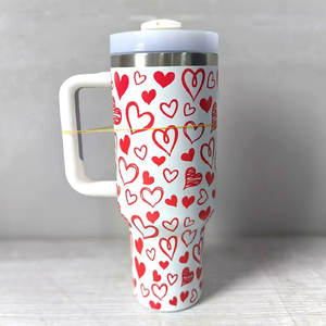 अमेरिका गर्म 40 औंस वैलेंटाइन का दिन स्टेनलेस स्टील कप कस्टम लोगो 40 औंस वैक्यूम इन्सुलेट उपहार कप हैंडल के साथ थर्माड टम्लर - Product Image 4