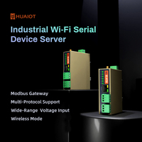 Convertisseur Série RS485 vers WiFi Entièrement Isolé avec 2 Ports Ethernet, Serveur de Dispositifs Modbus RTU vers TCP HUAIOT W702 Chine