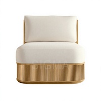 Ensemble de canapés modernes pour l'extérieur, chaise de loisirs, meubles de luxe en teck pour patio, balcon, jardin, imperméable et durable