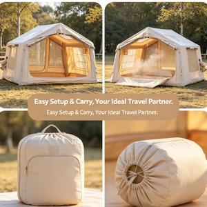 Tente de <span class=keywords><strong>camping</strong></span> gonflable en tissu Oxford robuste, imperméable PU3000, pour abri contre les fortes pluies, résistante - Product Image 3