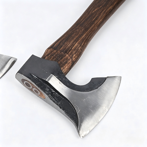 Handmade High Carbon Steel Splitting <strong>Axe</strong> Wood <strong>Handle</strong>, Outdoor Camping Hatchet for Hunting &amp; Bushcraft, Camping <strong>Axe</strong> Tool - Product Image 3