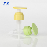 Pompe à lotion industrielle écologique en PP côtelé 24mm 28mm, jetable, à sécurité enfant, antidérapante, pour bouteilles à ouverture facile, pompe à lotion lisse