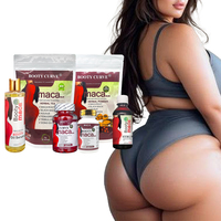 Ensemble de six pièces Private Label Maca Plus Booty Curve Combo pour le soin quotidien sculptant les courbes
