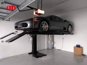 Elevador de Autos Eléctrico Hidráulico de un Solo Poste, Motor de Alta Capacidad, Plataforma Móvil de Estacionamiento Vertical para Taller de Mantenimiento - Product Image 4