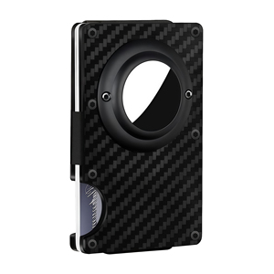 Metal Minimalist RFID Blocking Card <b>Holder</b> with Clip Customizable for Men - Product Image 1
