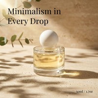 Botella de Perfume de Vidrio Cilíndrica Ecológica de Lujo de 30ml 50ml 100ml Recargable con Pulverizador y Logotipo Personalizado para Marcas