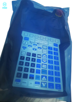 Controlador de robot industrial A05B-2256-C100 con botón de parada de emergencia y programador portátil (Teach Pendant)
