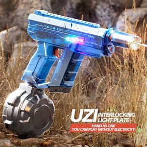 KK <span class=keywords><strong>2025</strong></span> nuovo UZI automatico pistola ad acqua elettrica con luce di museruola, pistola ad acqua elettrica con fiamma di fuoco, a lungo raggio tiro pistola ad acqua - Product Image 4