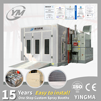 Cabina de Pintura Automotriz de Modelo Global Semi Down Draft con Horno de Secado para Taller de Carrocería, Certificación CE