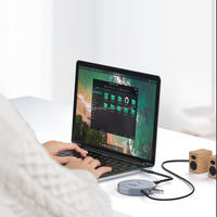 Mini Tragbare Duale Magnetische USB-Hubs für iPhone MacBook Erweiterter Dock mit NVME SSD-Steckplatz PD100W Ladefunktion USB 10Gbps Übertragung