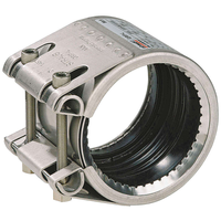 Collier de réparation de fuite pour tuyau flexible haute pression DN100 de 108 mm (4 pouces) avec collier de réparation de tuyau en caoutchouc EPDM