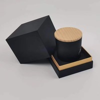 Boîte cadeau rectangulaire rigide de qualité supérieure pour bougies, en matériaux recyclés, forme personnalisable, impression quadricolore