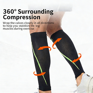 Mangas de compresión deportivas para piernas, para correr, baloncesto, fútbol, gimnasio, maratón, calcetines de compresión para pantorrillas - Product Image 6