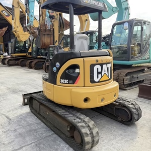 Mini-excavatrice sur chenilles hydraulique CAT 303C CR d'occasion, 3 tonnes, ultra-compacte, faible nombre d'heures de fonctionnement, petite micro-pelle, d'origine américaine - Product Image 1