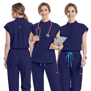 Conjunto de Uniforme Médico Personalizado para Enfermeras, Uniforme de Enfermería, Uniforme Médico para Doctoras, Pantalón Recto para Mujer - Product Image 3