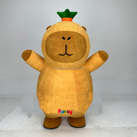 Costume de mascotte gonflable en peluche de capybara pour Halloween, personnage de dessin animé pour adultes