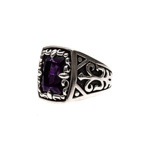 Bagues turques pour hommes Daidan, argent 925, rectangle, argent personnalisé, pierre précieuse saphir, bague turque pour homme - Product Image 5