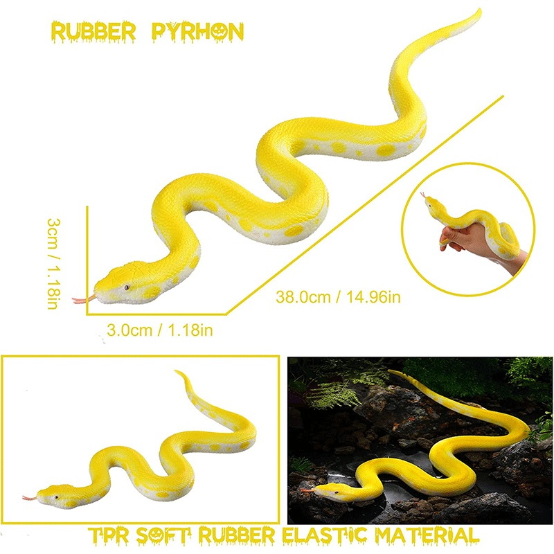 Serpents en Plastique Réalistes Jouets de Couleurs Assorties, Décoration de Faveurs de Fête, Gag Jouets, Blague et Accessoires Serpents en Plastique Réalistes Jouets de Couleurs Assorties, Décoration de Faveurs de Fête, Gag Jouets, Blague et Accessoires