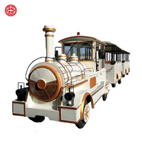 Train touristique sans rail électrique et diesel pour adultes, grande capacité (40, 60, 80 passagers), pour parcs d'attractions, à vendre