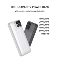 Hot Sale 50000mAh Power bank mit 2 in 1 Schnell ladekabel Hohe Kapazität 40000mAh 30000mAh 20000mAh Großhandel Power Bank
