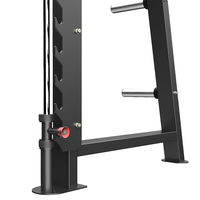 Snode FR-800 Équipement de musculation à domicile, rack de musculation multifonctionnel en acier/fer, machine Smith 3D, rack de squat, noir, musculation complète du corps