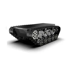 थोक ट्रैक चेसिस टैंक बुद्धिमान रोबोट टैंक सहायक उपकरण उच्च भार वहन क्षमता चेसिस