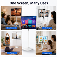 Offres spéciales, téléviseur portable à écran tactile sans fil LCD de 32 pouces, divertissement à domicile, moniteur portable, téléviseur Android