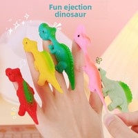 Lanceur de fléchettes dinosaure en plastique souple, jouet fantaisie anti-stress pour enfants, vente en gros