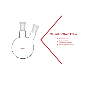 Équipement <span class=keywords><strong>de</strong></span> laboratoire <span class=keywords><strong>de</strong></span> <span class=keywords><strong>chimie</strong></span> <span class=keywords><strong>Verrerie</strong></span> <span class=keywords><strong>de</strong></span> laboratoire Verre à paroi lourde Flacon à fond rond à 2 cols <span class=keywords><strong>Verrerie</strong></span> <span class=keywords><strong>de</strong></span> laboratoire - Product Image 5