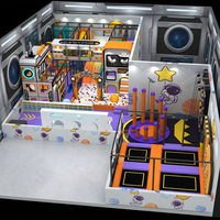 Parque infantil de gran venta, área de juegos para niños, parque de aventuras, equipo de patio interior