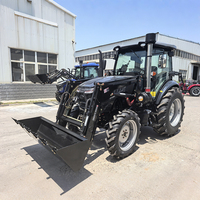Tractor de implementos 4x4 con juego completo de equipos agrícolas para uso inmediato