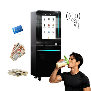 Máquina expendedora de batidos de proteínas YISO con pantalla de 32 pulgadas, máquina expendedora de bebidas para gimnasio, máquina automática de dispensación de batidos de proteínas con dispensador de vasos. - Product Image 1