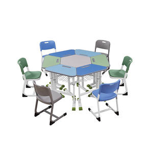 Mobilier de groupe pour l'école <span class=keywords><strong>maternelle</strong></span> Équipement Table d'étude en plastique Chaises pour l'enseignement <span class=keywords><strong>Formation</strong></span> Sièges confortables pour enfants - Product Image 4