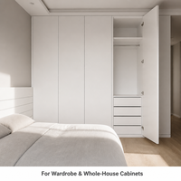 Panneau de fibres à densité moyenne en mélamine E1 au design moderne 1220x2440mm, armoire, panneau de fibres écologique