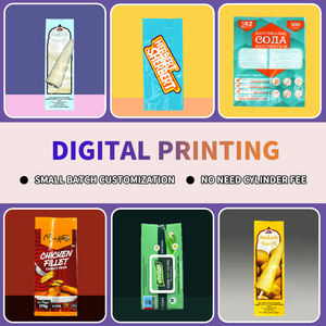 Individuell Bedruckte Lebensmittelgeeignete Süßigkeiten-<span class=keywords><strong>Chips</strong></span>-Kekse-<span class=keywords><strong>Snacks</strong></span> Verpackung Flachbeutel mit Zickzack-Verschluss - Product Image 4