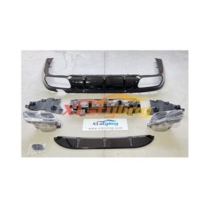 Conversión de parachoques de kit de carrocería de coche XLstyling para <span class=keywords><strong>Mercedes</strong></span> <span class=keywords><strong>Benz</strong></span> <span class=keywords><strong>CLS</strong></span> clase C257 W257 18 + actualización a difusor de estilo CLS63 con tubo - Product Image 1
