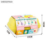 Jeu de puzzle éducatif électronique sensoriel pour bébés de 1 à 3 ans avec reconnaissance des couleurs, forme d'œuf et sons