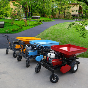 Chariot d'épandage d'<span class=keywords><strong>engrais</strong></span> de <span class=keywords><strong>pelouse</strong></span> à essence automoteur avec grande trémie <span class=keywords><strong>pour</strong></span> le transport d'<span class=keywords><strong>engrais</strong></span> et de jardin - Product Image 6