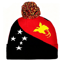 Nouveau bonnet tricoté avec drapeau des Palau pour femmes et hommes, bonnet à pompon, bonnet chaud d'hiver, doux, extensible, pas cher, vente en gros personnalisée
